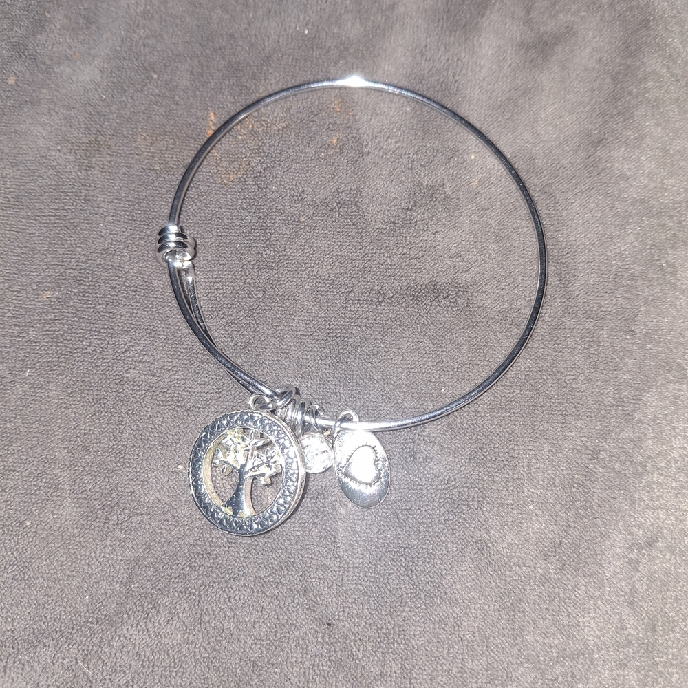 Silver Tree of Life Charm Bracelet